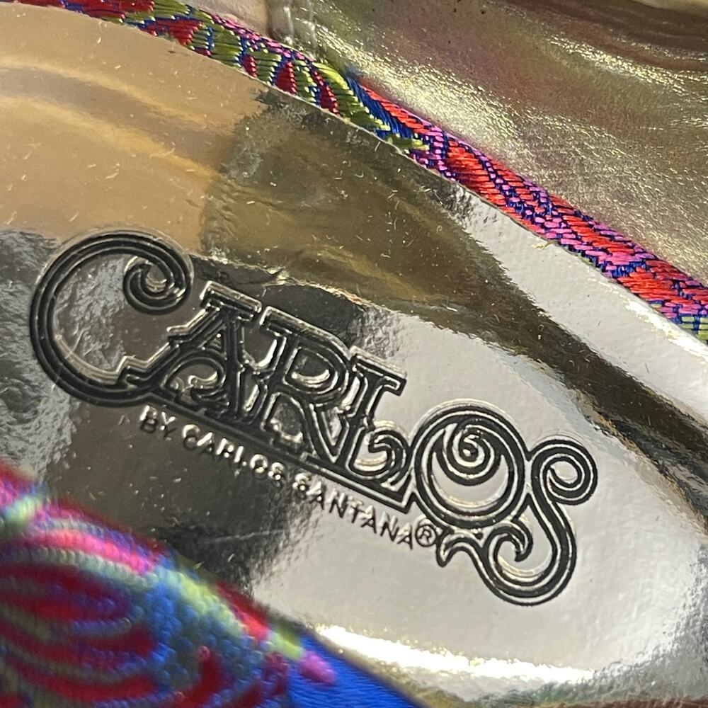 NWTO CARLOS by Carlos Santana Iridescent Embroidered Pump Stiletto SZ 7 - Picture 3 of 10